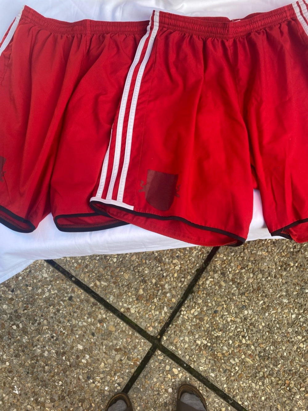 Two Adizero Adidas Redbull Athletic Shorts